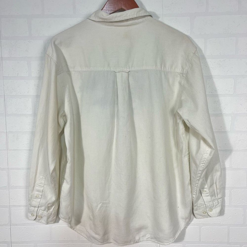 Disney Store Button Down Shirt Womens Size L Off White Pooh Embroidered - Picture 9 of 16